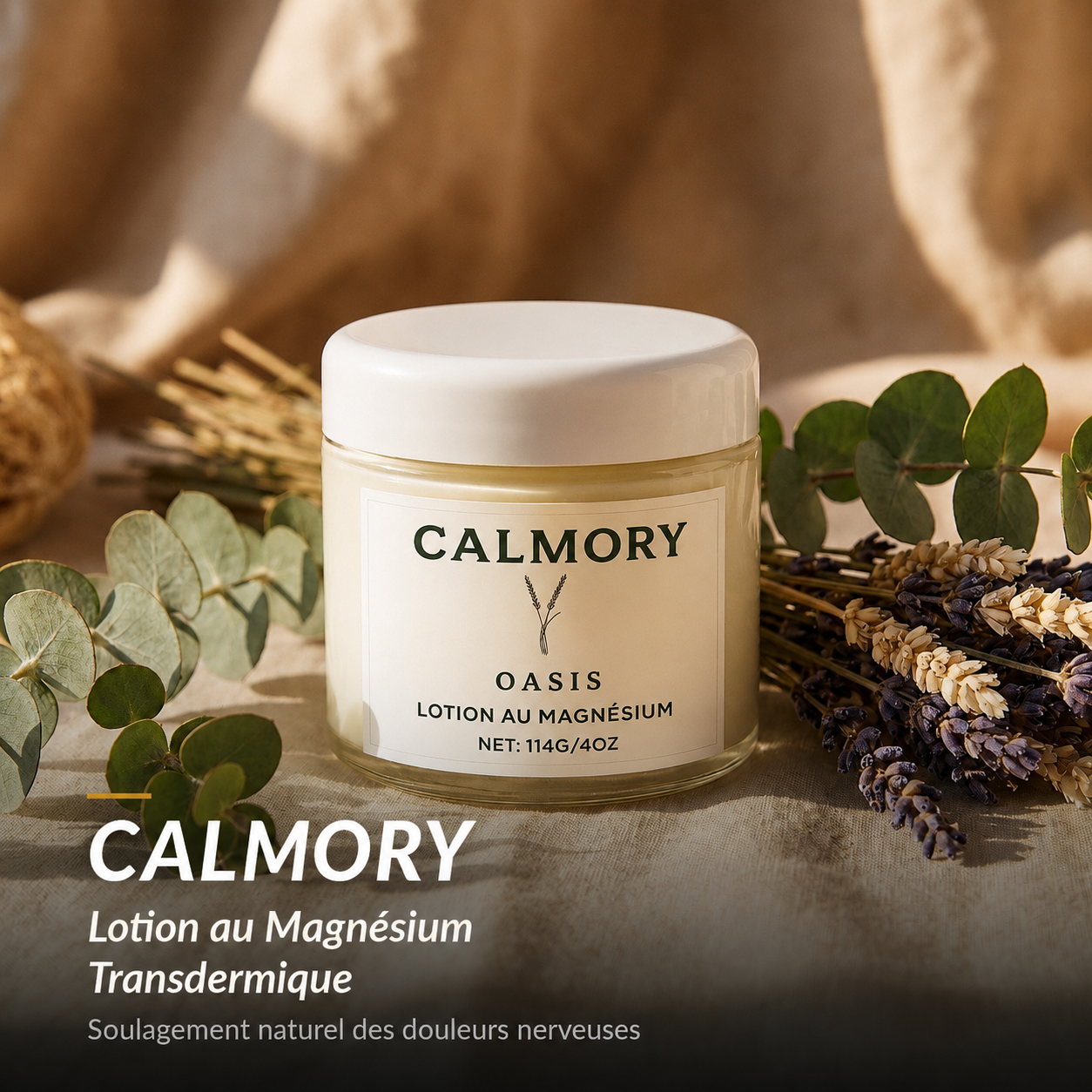 Calmory™ – Soulage les douleurs nerveuses, jambes lourdes et crampes nocturnes naturellement dès les premières applications