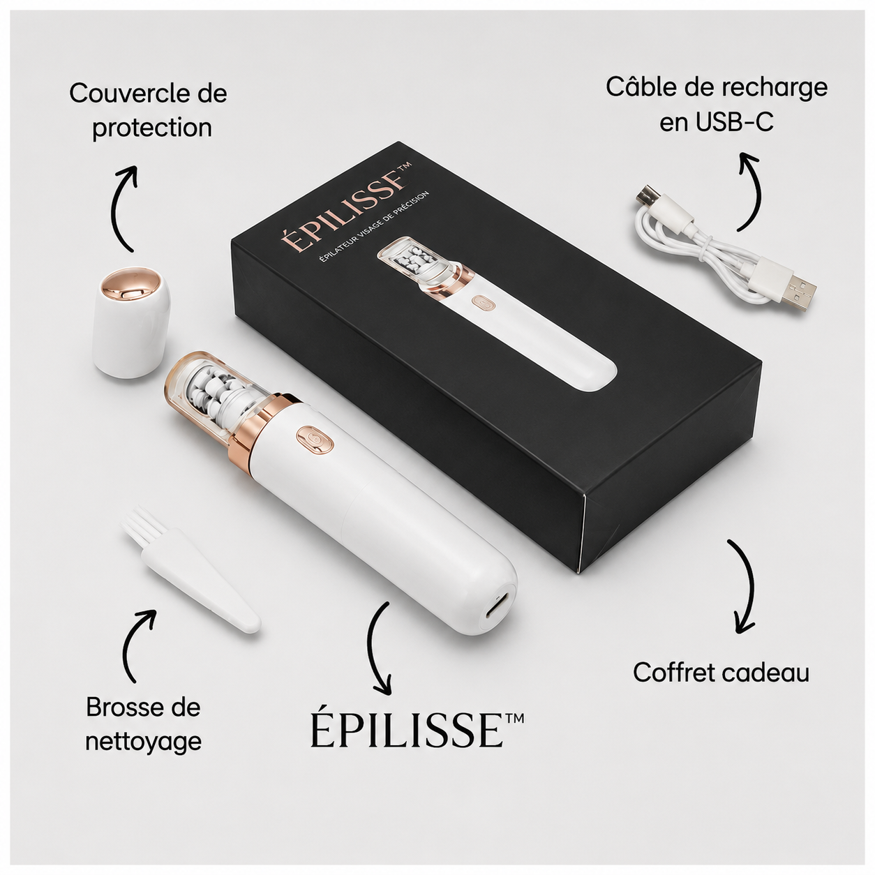 Épilisse™STOP aux poils visibles, aux irritations et à la repousse rapide.