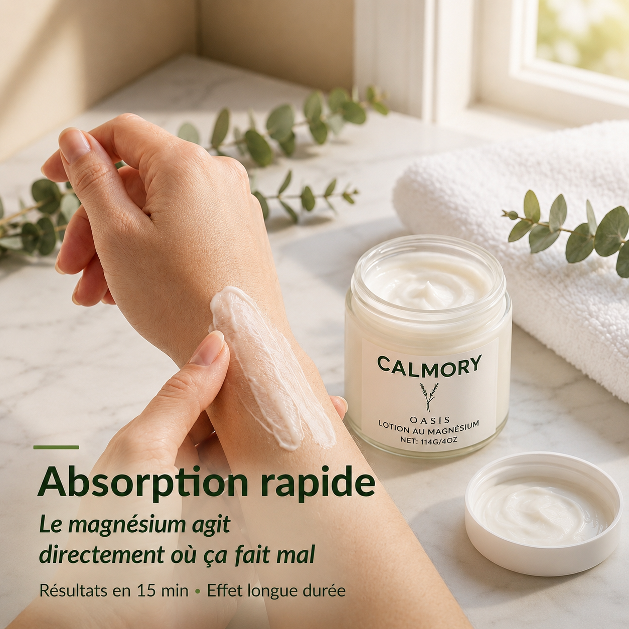 Calmory™ – Soulage les douleurs nerveuses, jambes lourdes et crampes nocturnes naturellement dès les premières applications
