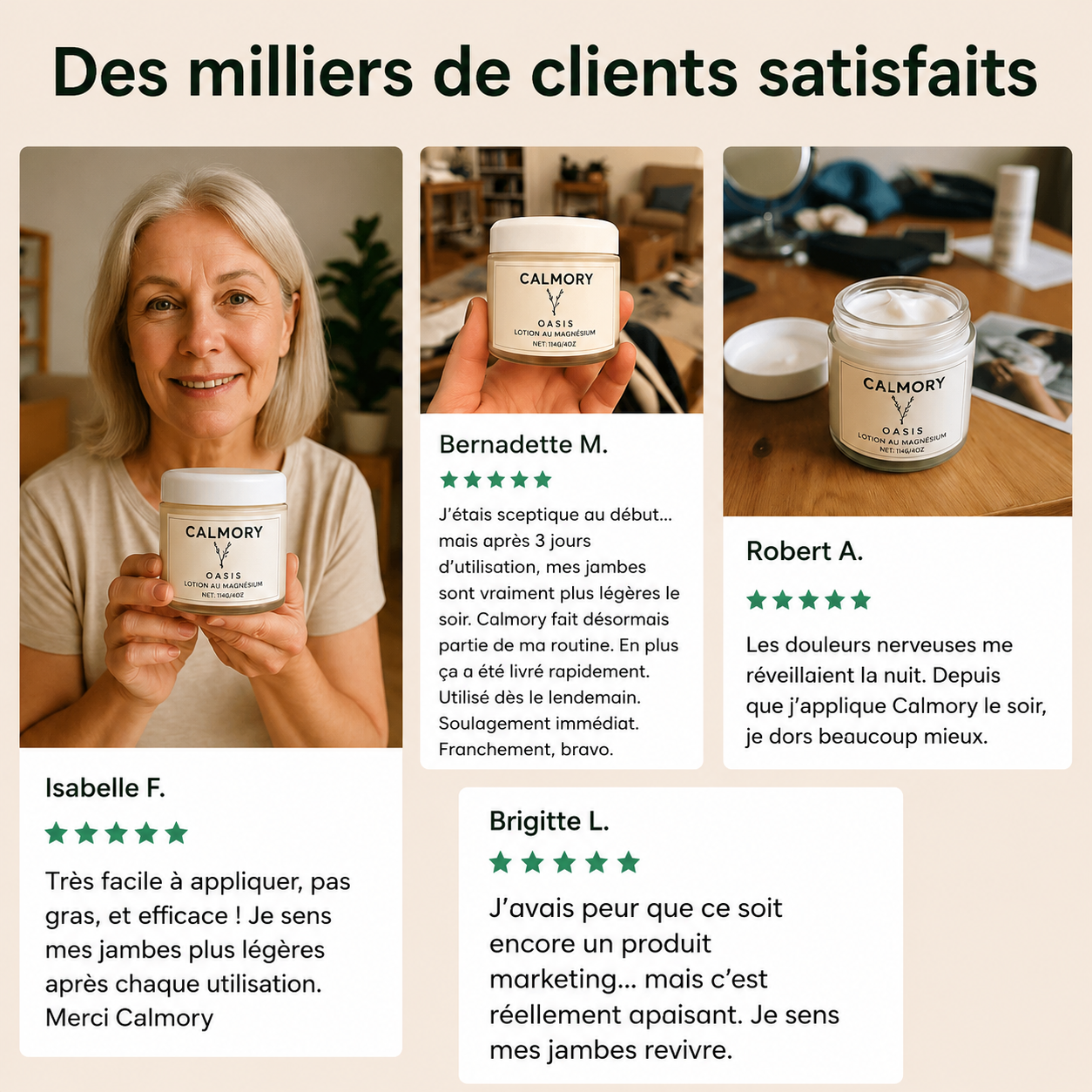 Calmory™ – Soulage les douleurs nerveuses, jambes lourdes et crampes nocturnes naturellement dès les premières applications